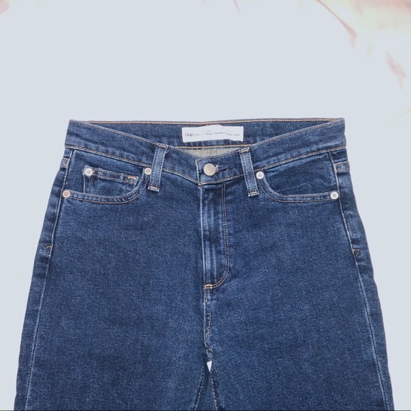 GAP True Skinny High Rise dark wash denim - Picture 3 of 4